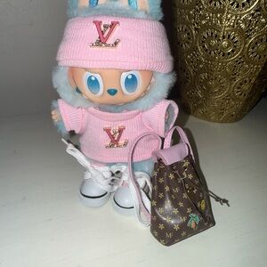 Charming Pink outfit with Brown Bag